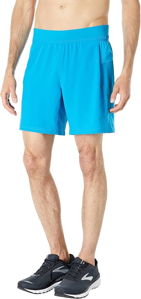 Brooks Mens Sherpa 7" 2-in-1 Shorts Electric Blue SM 7