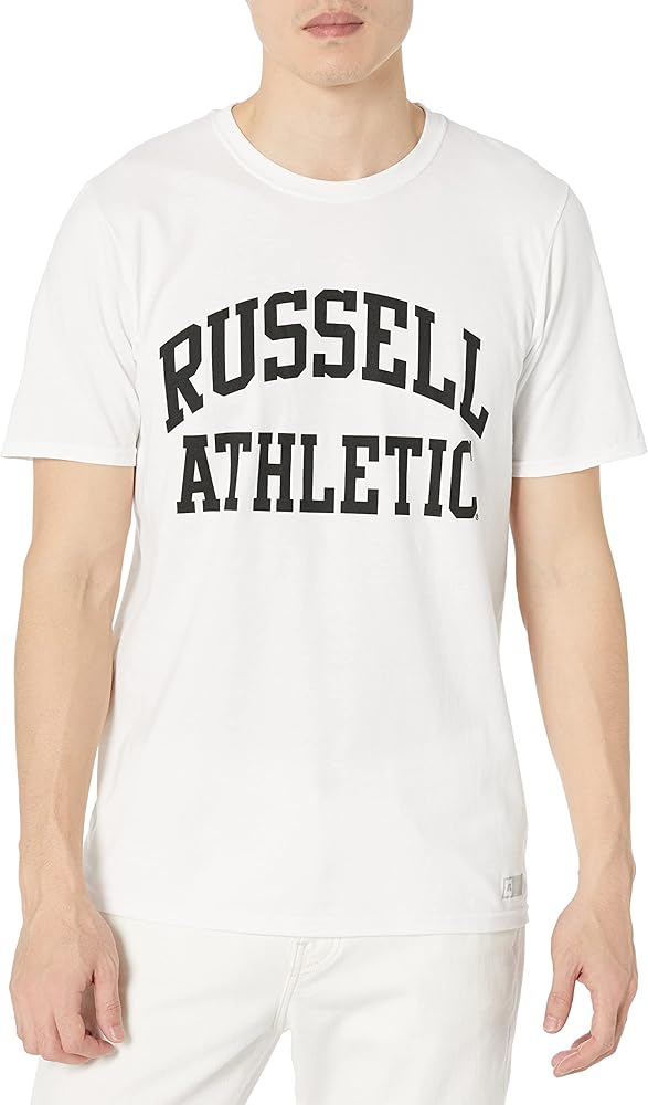 Russell Athletic Men's Dri-Power Cotton Blend Short Sleeve T-Shirts, Moisture Wicking, Odor Protection, UPF 30+, Sizes S-4X