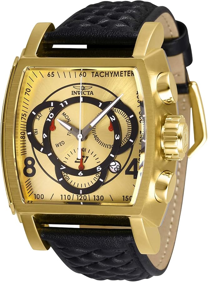 Invicta S1 Rally Men 48mm Stainless Steel Steel Black+Gold Dial Z60 FE Quartz