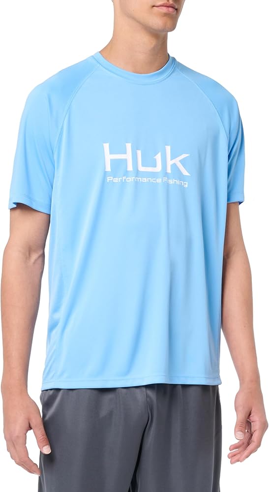 HUK Men's Pursuit Short Sleeve, Performance Shirt + Sun Protection