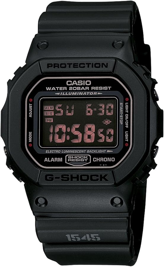 Casio Men's DW5600MS-1CR G-Force Military Concept Black Digital Watch