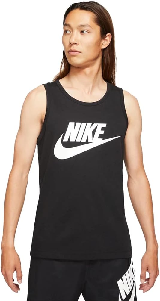 Nike Men's Sportswear Americana Statement Tank Top - Alpha Black/White, X-Large