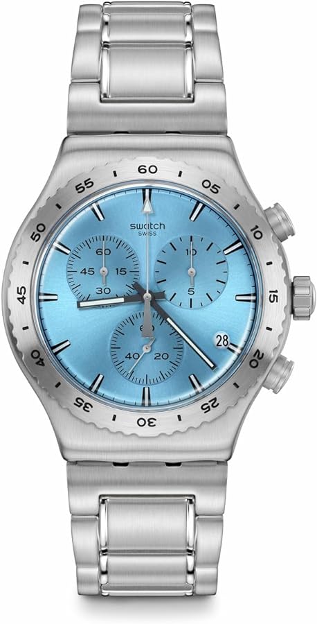 Swatch Dress Watch Blue Quartz Stainless Steel THAT'S SO PEACHY