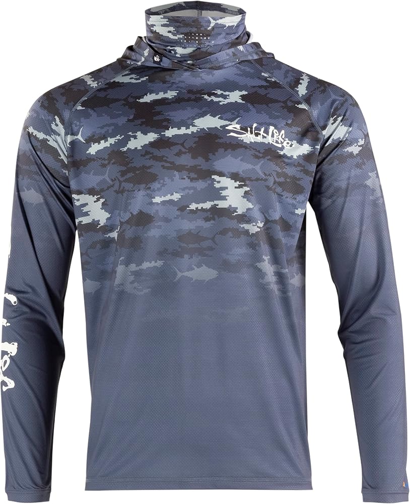 Salt Life Men's Aquatic Journey Fade Lightweight Performance Hoodie