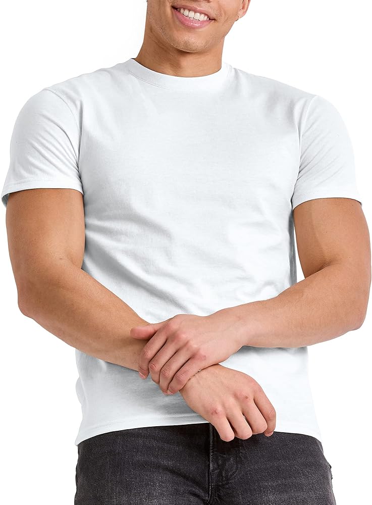 Hanes Big, Originals Lightweight Cotton Tee, Crewneck T-Shirt for Men, Available in Tall