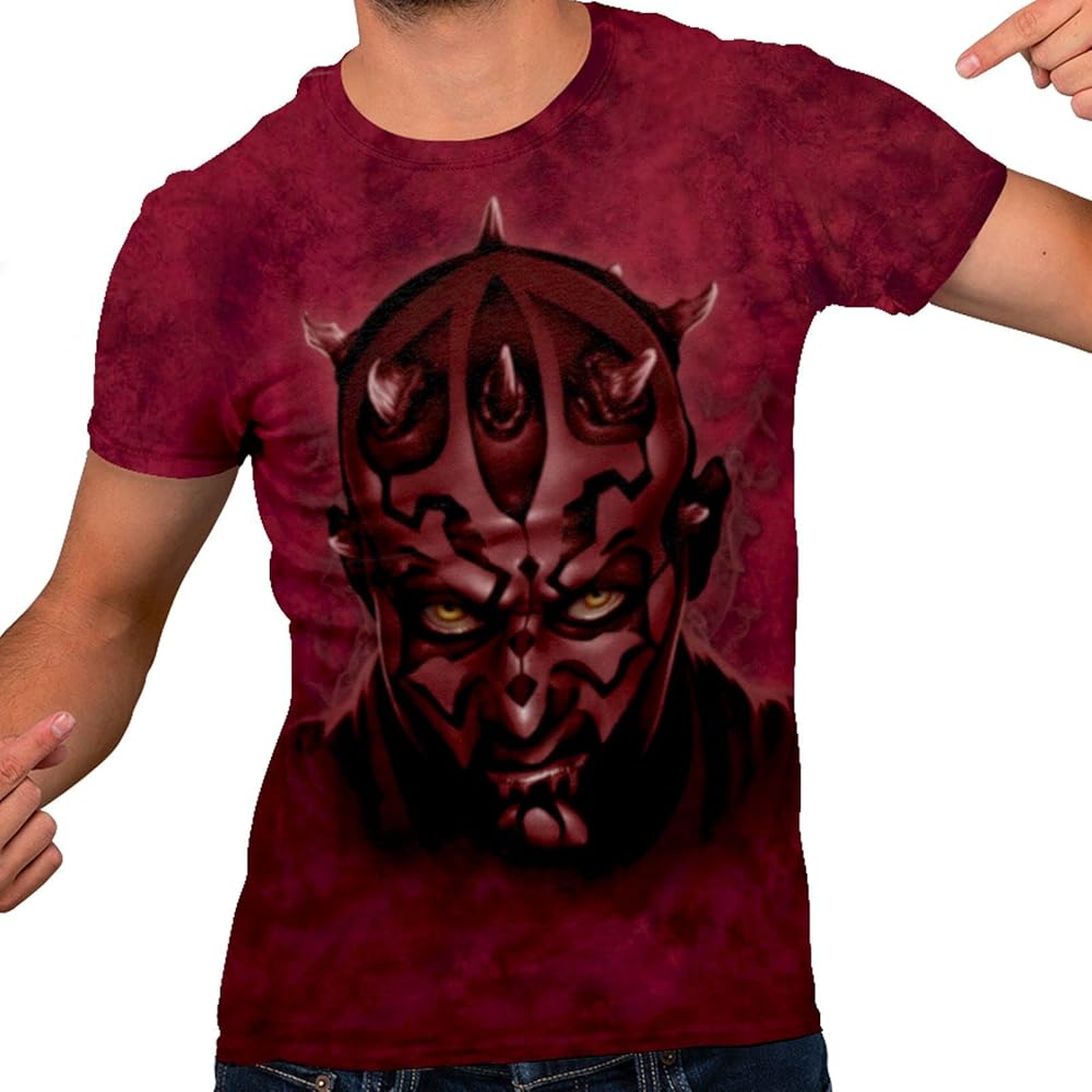 STAR WARS Yoda Darth Vader Darth Maul Boba Fett Adult Men's T-Shirts