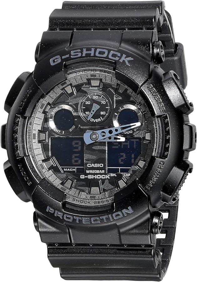 G-Shock GA-100CF-1ACR Black/Camo Dial One Size