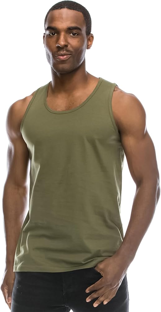 JC DISTRO Mens Hipster Hip Hop Basic Tank Top Soft Premium Cotton Jersey Shirts, Small - 3XL Available