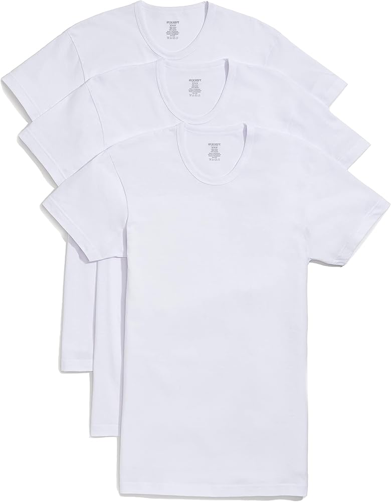 2(X)IST Mens Essential Cotton Slim Fit Crew Neck T-Shirt 3-Pack