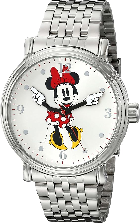 Disney Minnie Mouse Adult Vintage Articulating Hands Analog Quartz Watch