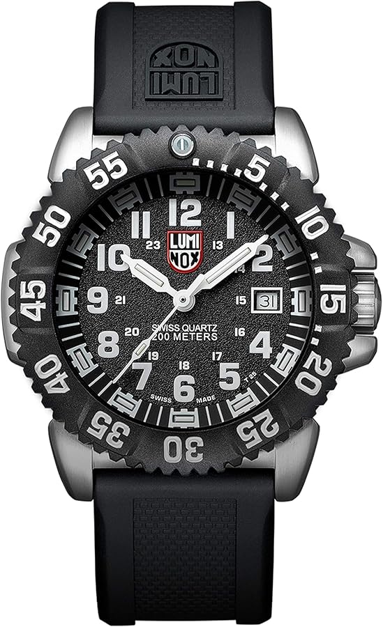 Luminox Black Divers Mens Watch Original Navy Seal (XS.3151/3150 Series) - 200m Water Resistant Stainless Steel 43mm Case Analog