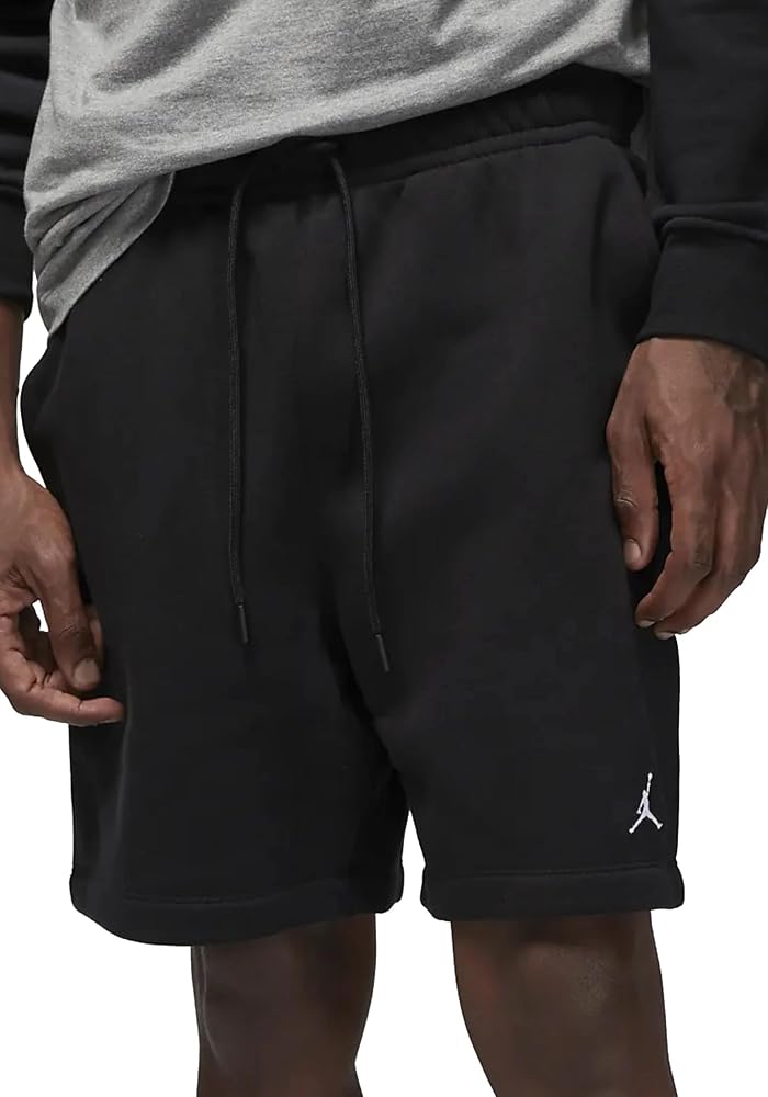 Jordan Brooklyn Fleece Men's Shorts Size - X-Large Black/White