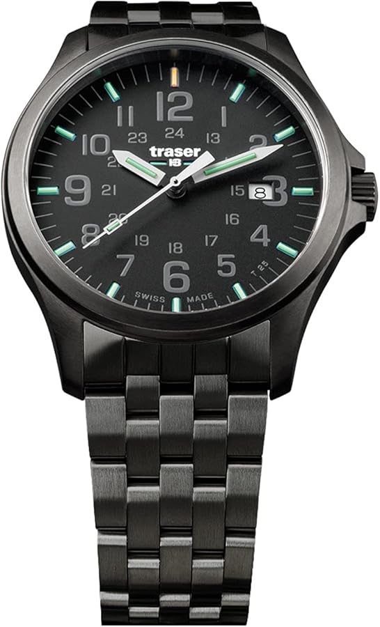 H3 Officer Pro GunMetalnBlack Watch | Gun Metal Strap 107868