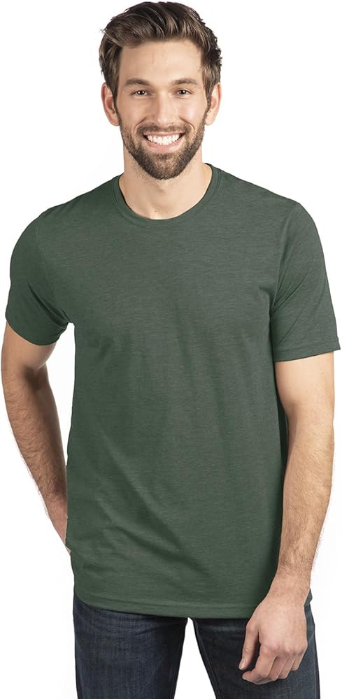 Next Level Mens Poly/Cotton Short-Sleeve Crew Tee (6200) Royal Pine m