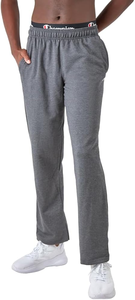 Champion Men’s Sweatpants, Powerblend, Fleece Open-Bottom Sweatpants for Men (Reg. or Big & Tall)