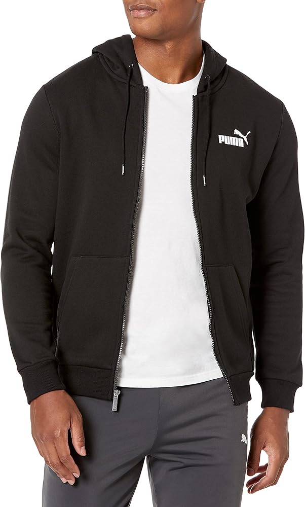 PUMA Men's Essentials Full Zip Fleece Hoodie