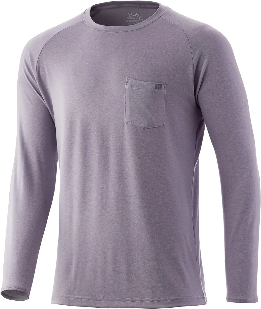 HUK Men's Waypoint Long Sleeve Performance T-Shirt +50 UPF