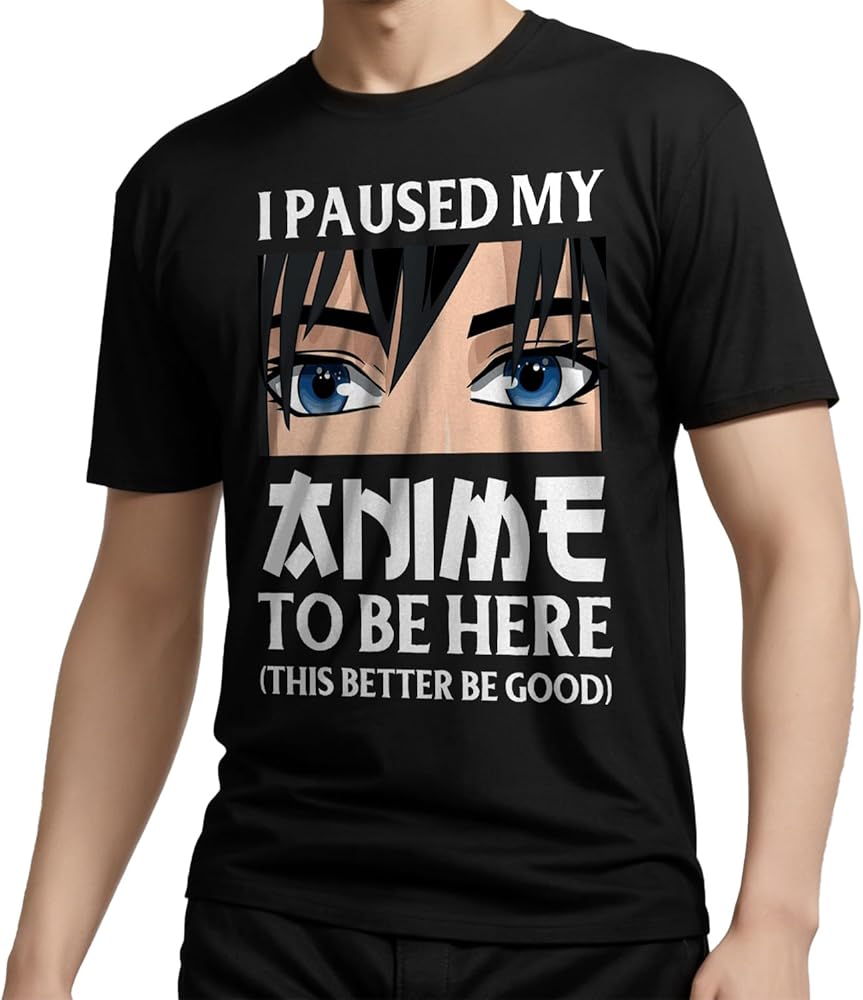 Anime T Shirt for Men Teen Boys-Classic Short Sleeve Casual T-Shirt