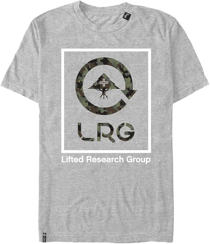 LRG Lifted Research Group Leaf and Camo Cycle Young Men's Short Sleeve Tee Shirt