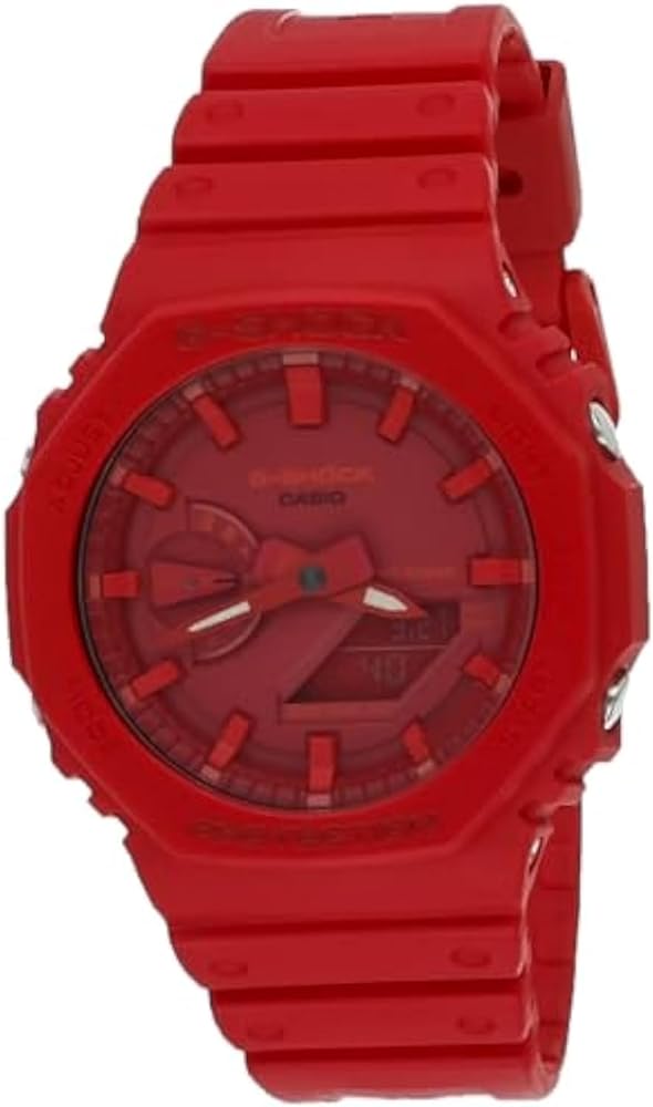 Casio G-Shock GA-2100-4ADR Analog Quartz Red Resin Men's Watch