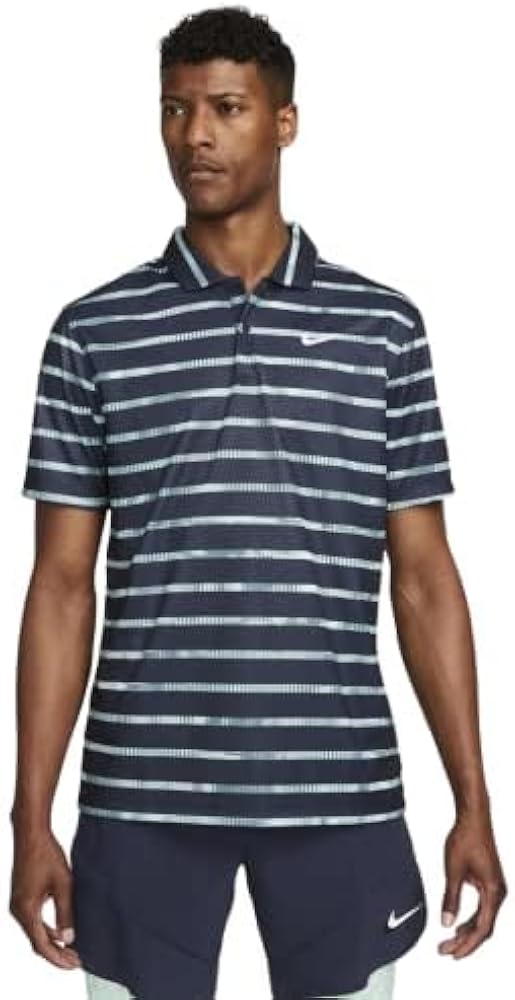 Nike Men's Striped Dri-Fit Golf Polo