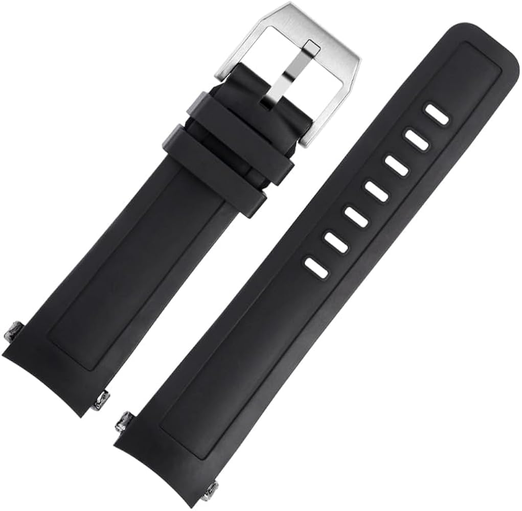 22mm Quality Fluoro rubber silicone watch band for IWC Aquatimer Family IW3768/3290/3568/3767 Men Waterproof Black watch strap