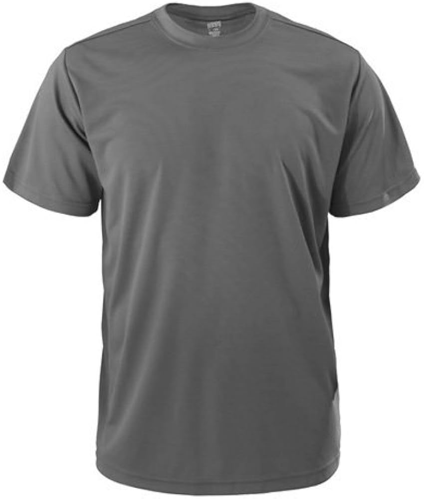 Soffe Men's Dri Basic T Poly Gunmetal MED