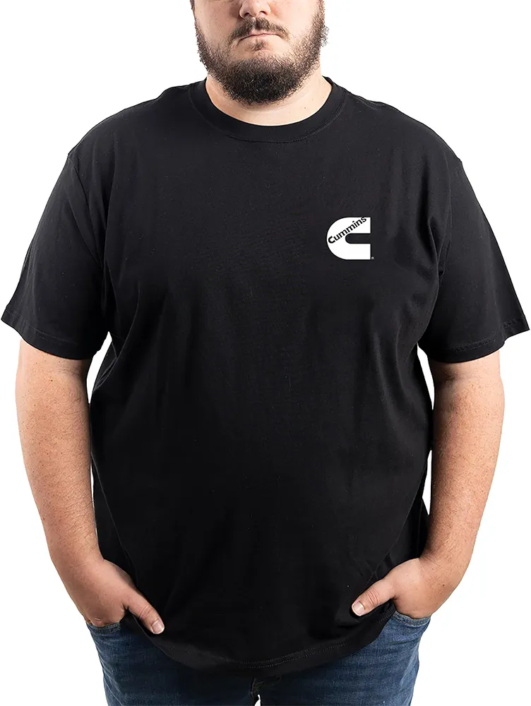 Cummins Men's Standard Short Sleeve T-Shirt, Black, Medium