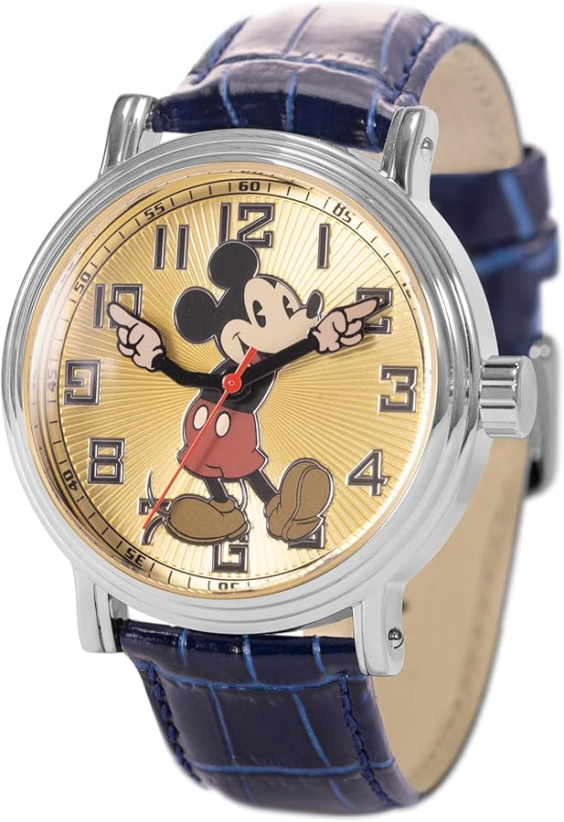 Disney Mickey Mouse Adult Vintage Articulating Hands Analog Quartz Watch