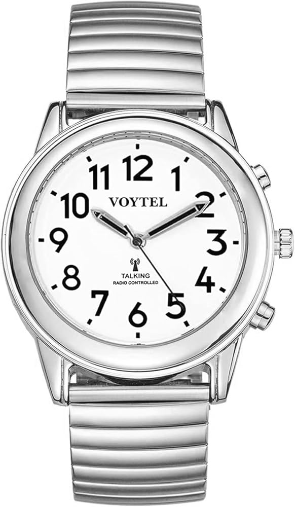 Atomic English Talking Men's Watch for Visually impaired, Blind or Elderly People Large Numbers, self Setting