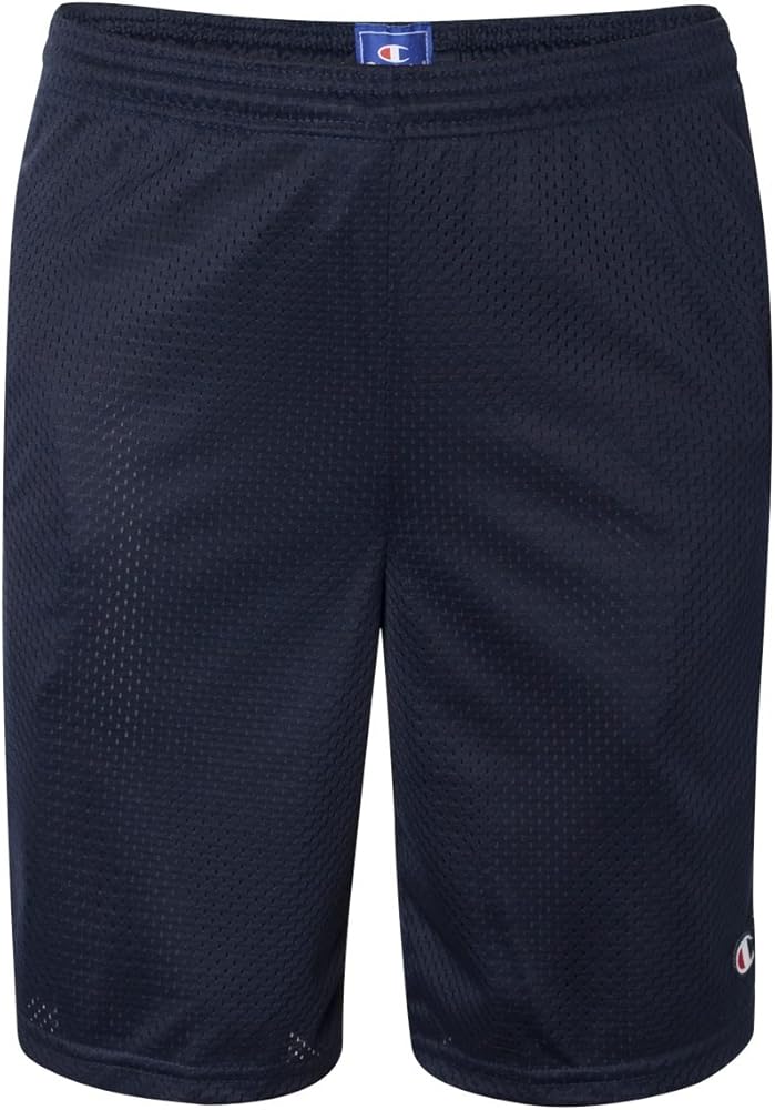 Champion Long Mesh Men's Shorts with Pockets_Navy_Medium