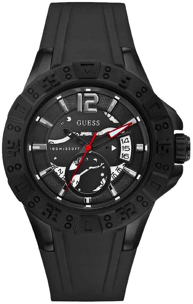 GUESS Men's U0034G3 Black Sport Color Watch