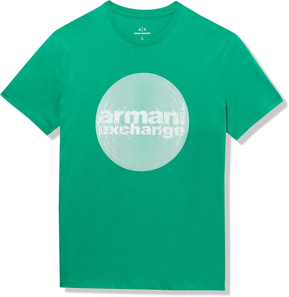 Armani Exchange Men's Slim Fit Cotton Bubble Logo Tee