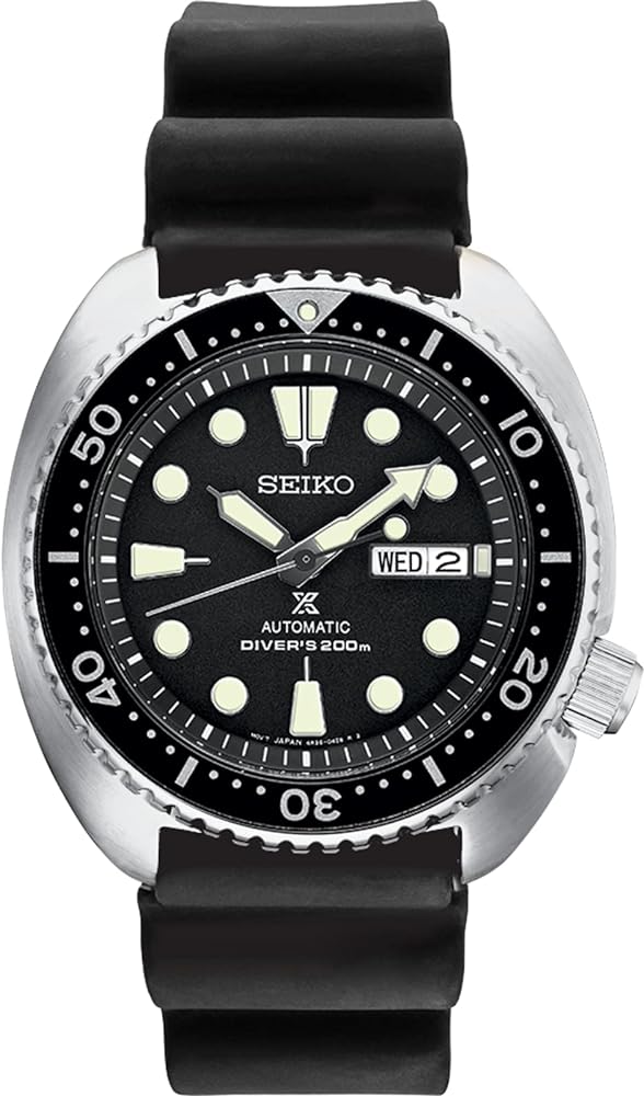 SEIKO SRPE93 Automatic Dive Watch for Men - Prospex Collection - LumiBrite Hands, Date Calendar - Water Resistant 200M