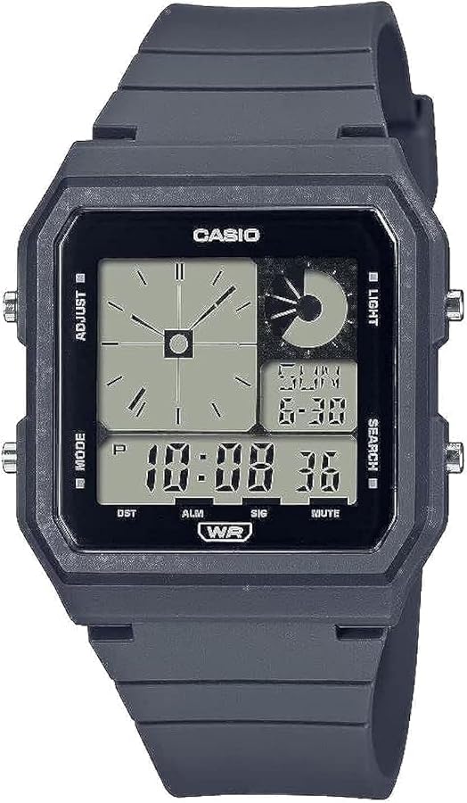 Casio POP Bio-Based Renewable Band LED Backlight World Time Daily Alarm Unisex Watch LF20W-8A2