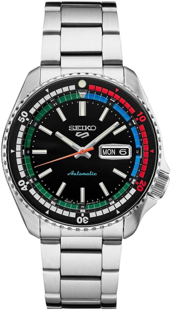 Seiko SRPK13 5 Sports Series 55th Anniversary Limited Edition Mens Watch - Stainless/Multicolor