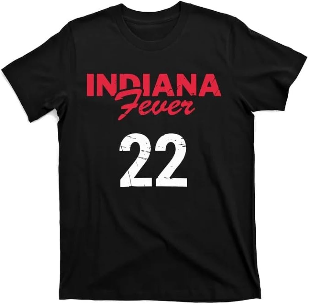 Generic Indiana Fever 22 Iindiana Fever Jersey Ibasketball T-Shirt Black, X-Small