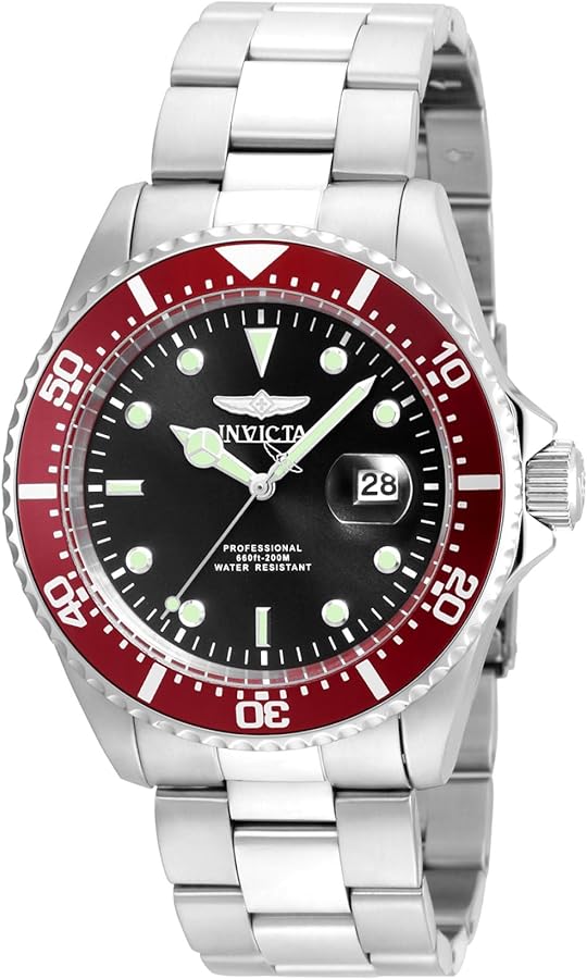 Invicta Men's 22020 Pro Diver Analog Display Quartz Silver Watch