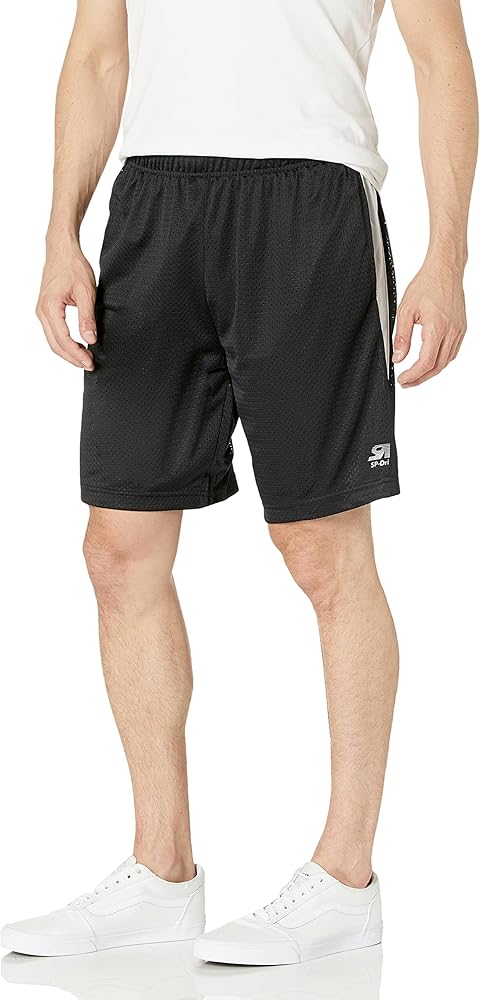 Southpole Men's Athletic Gym Mesh Shorts with Pockets, Lightweight, Quick Dry, Breathable