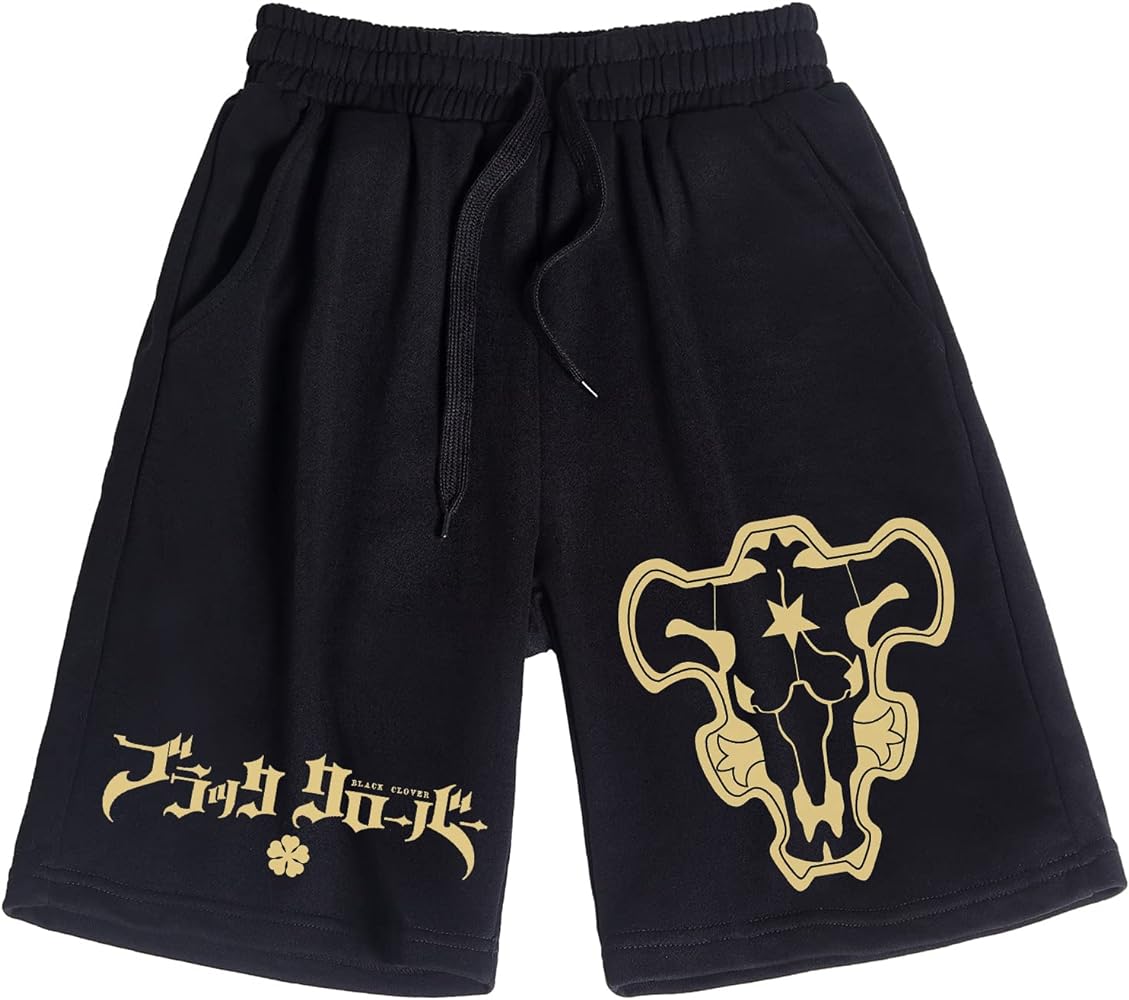 Black Clover Black Bull Shorts with Drawstring Anime Gift