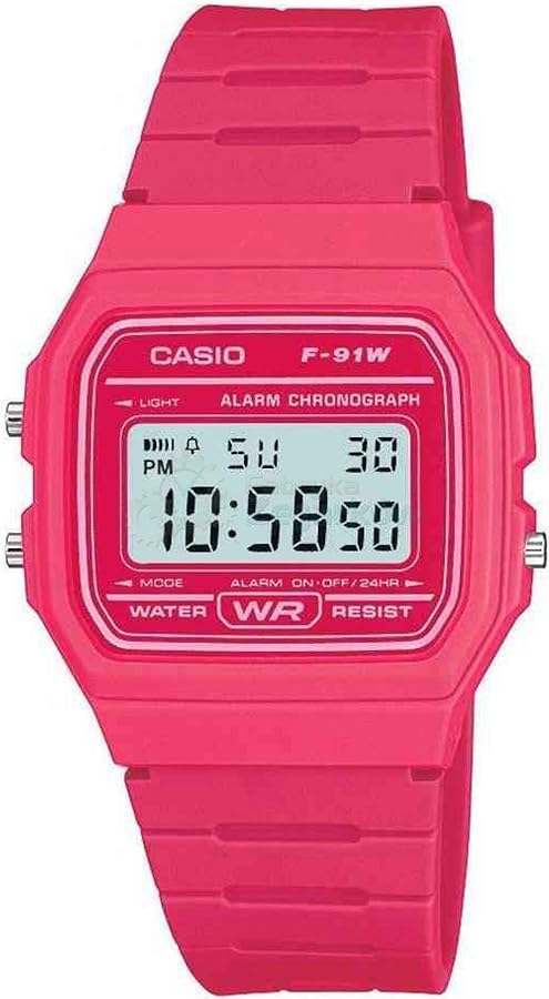 Casio F-91WC-4AEF Mens Digital Pink Watch