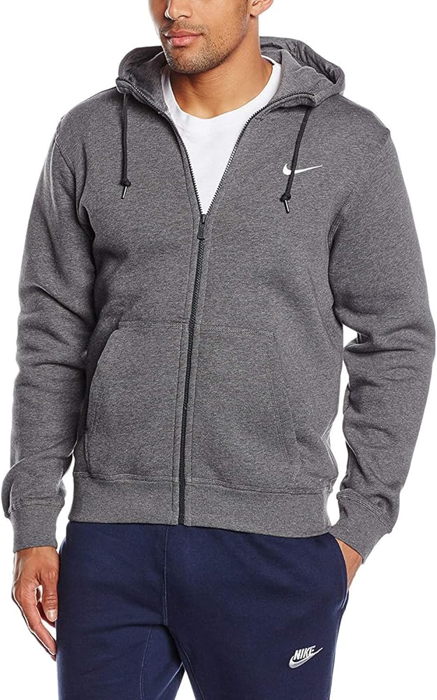 Nike Men's Club Swoosh Full Zip Fleece Hoodie