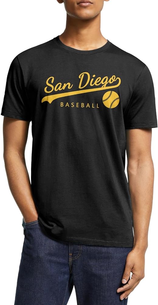 Mens City Crew Neck Shirts Baseball Short Sleeve T-Shirt Apparel Gifts