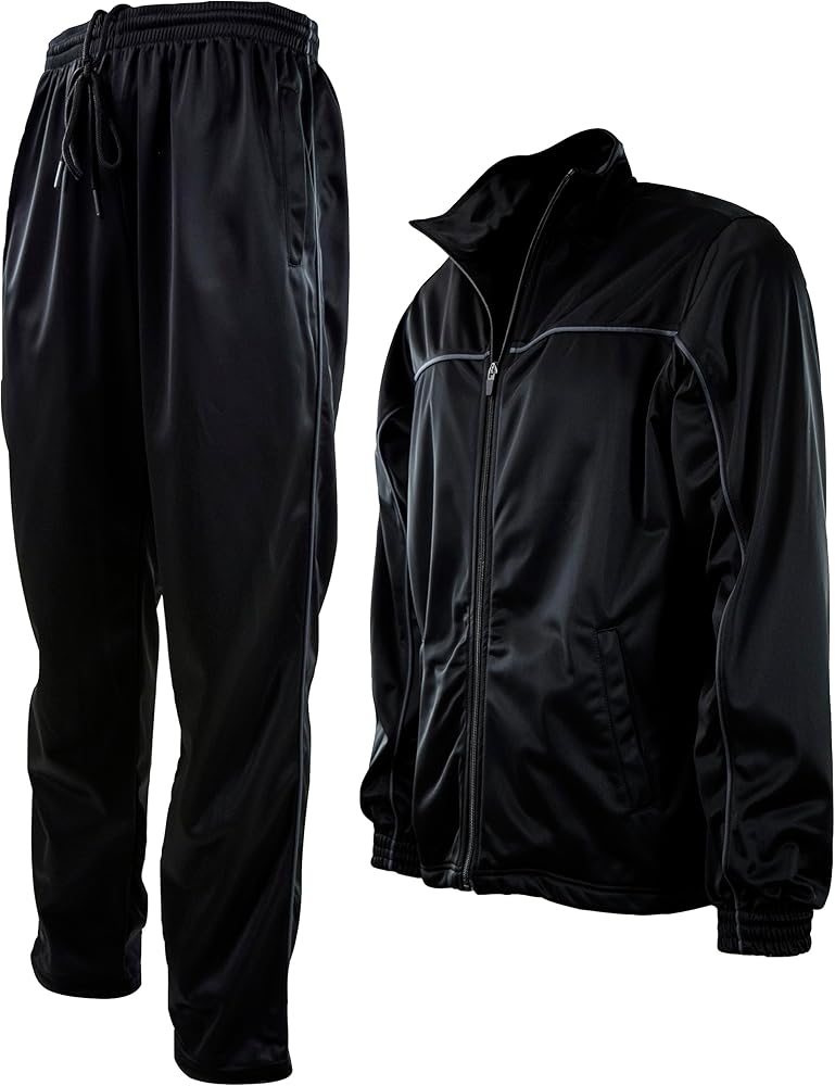 Mens Active Tracksuit with Zippered Back Pocket