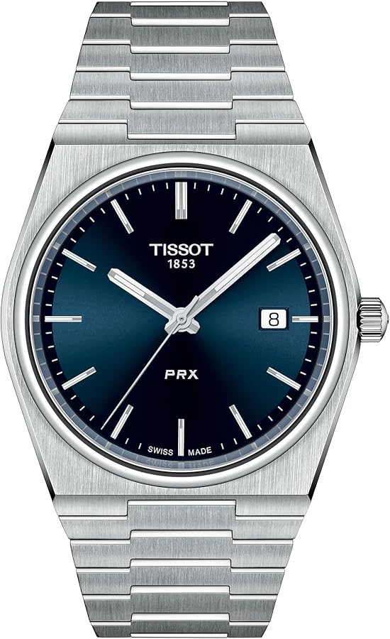 Tissot Men's PRX 316L Stainless Steel Case Dress Watch Grey T1374101104100