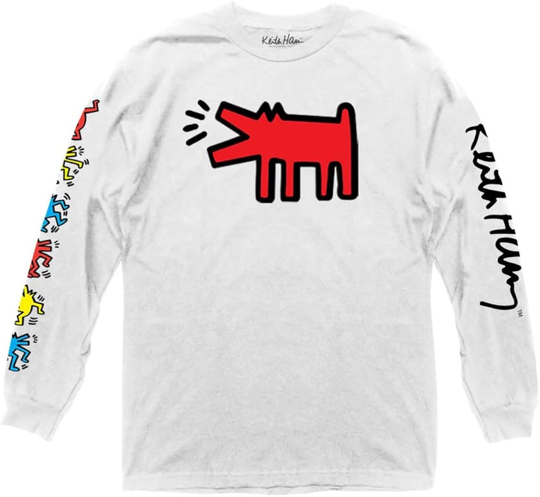 Keith Haring Iconic Artwork Long Sleeve T-Shirts for Men or Women