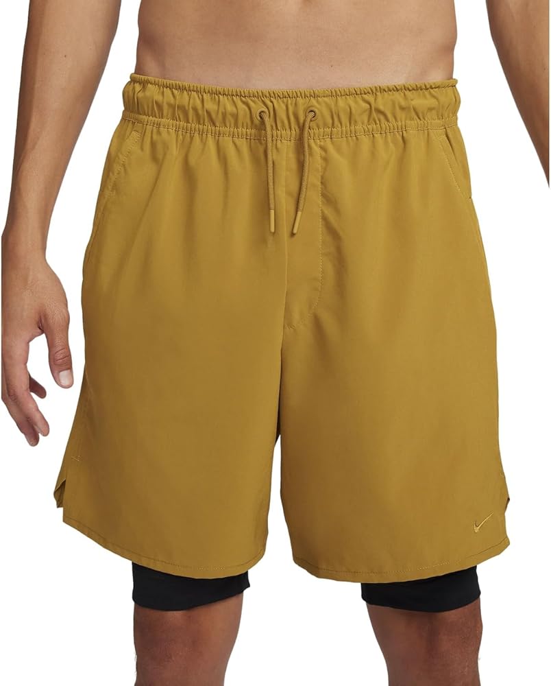 Nike Unlimited Men's Dri-fit 7"" 2-in-1 Versatile Shorts Mens Size- M, Yellow