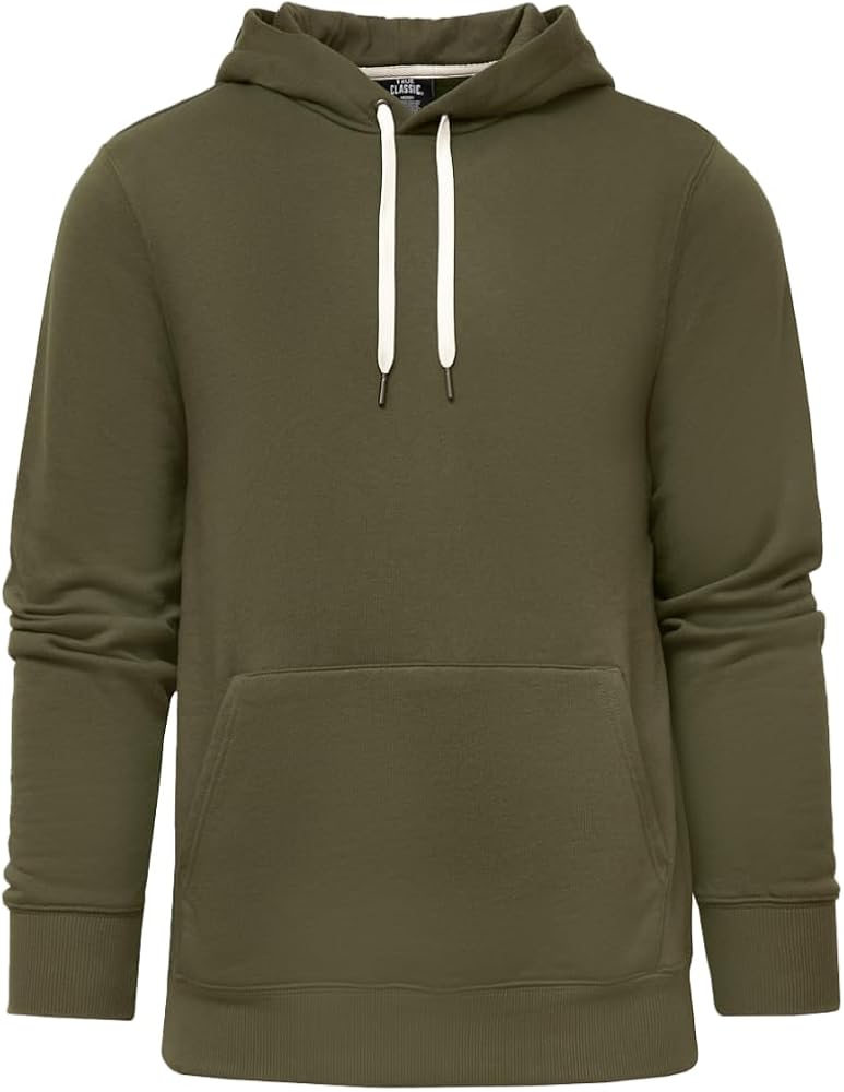 True Classic Men's Clothing Hooded Pullover Sweatshirt, French Terry Fleece Essential Hoodie for Men