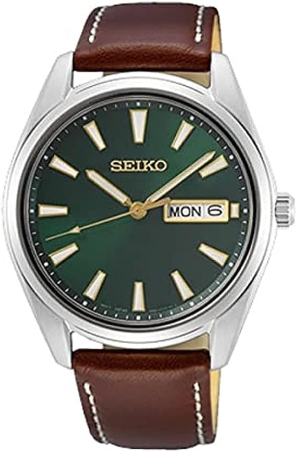 Seiko Analogical SUR449P1, Brown, Strip