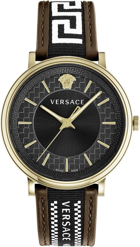 Versace V-Circle Collection Luxury Mens Watch Timepiece